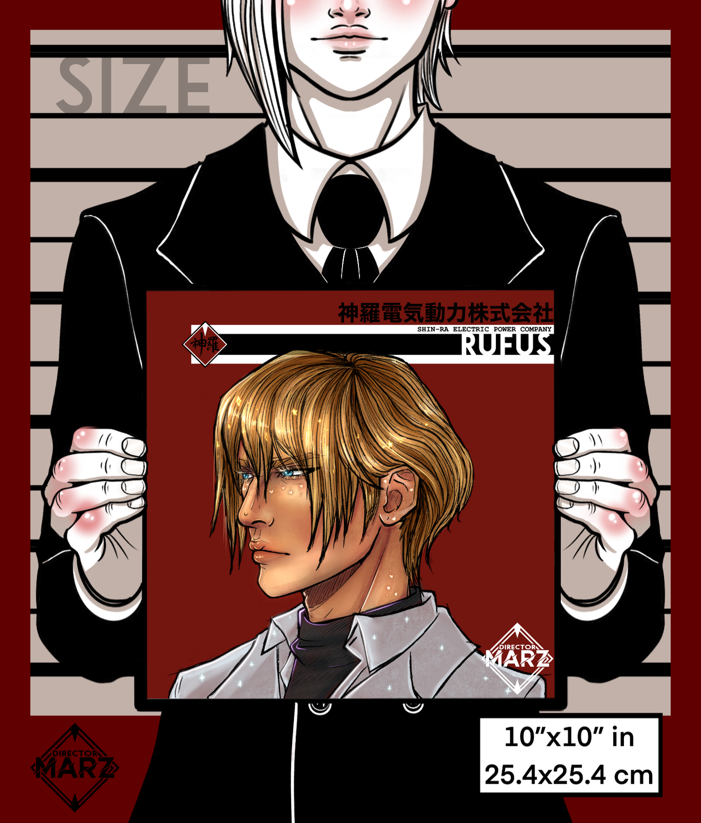 Rufus Shinra Portrait Print