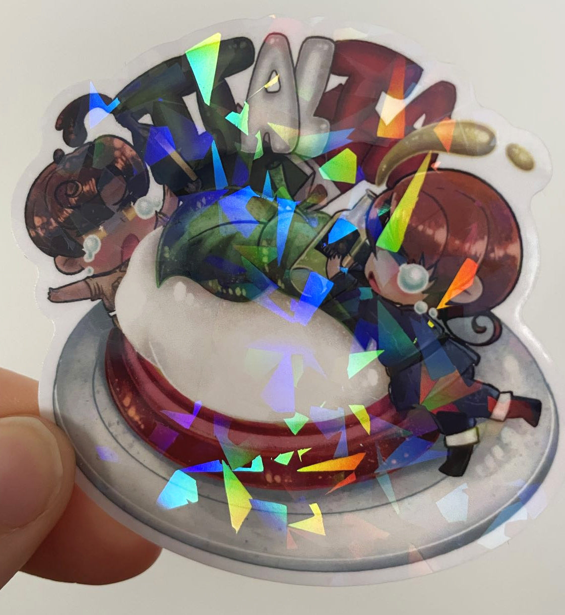 Italy Brothers 3x3 Holographic Sticker