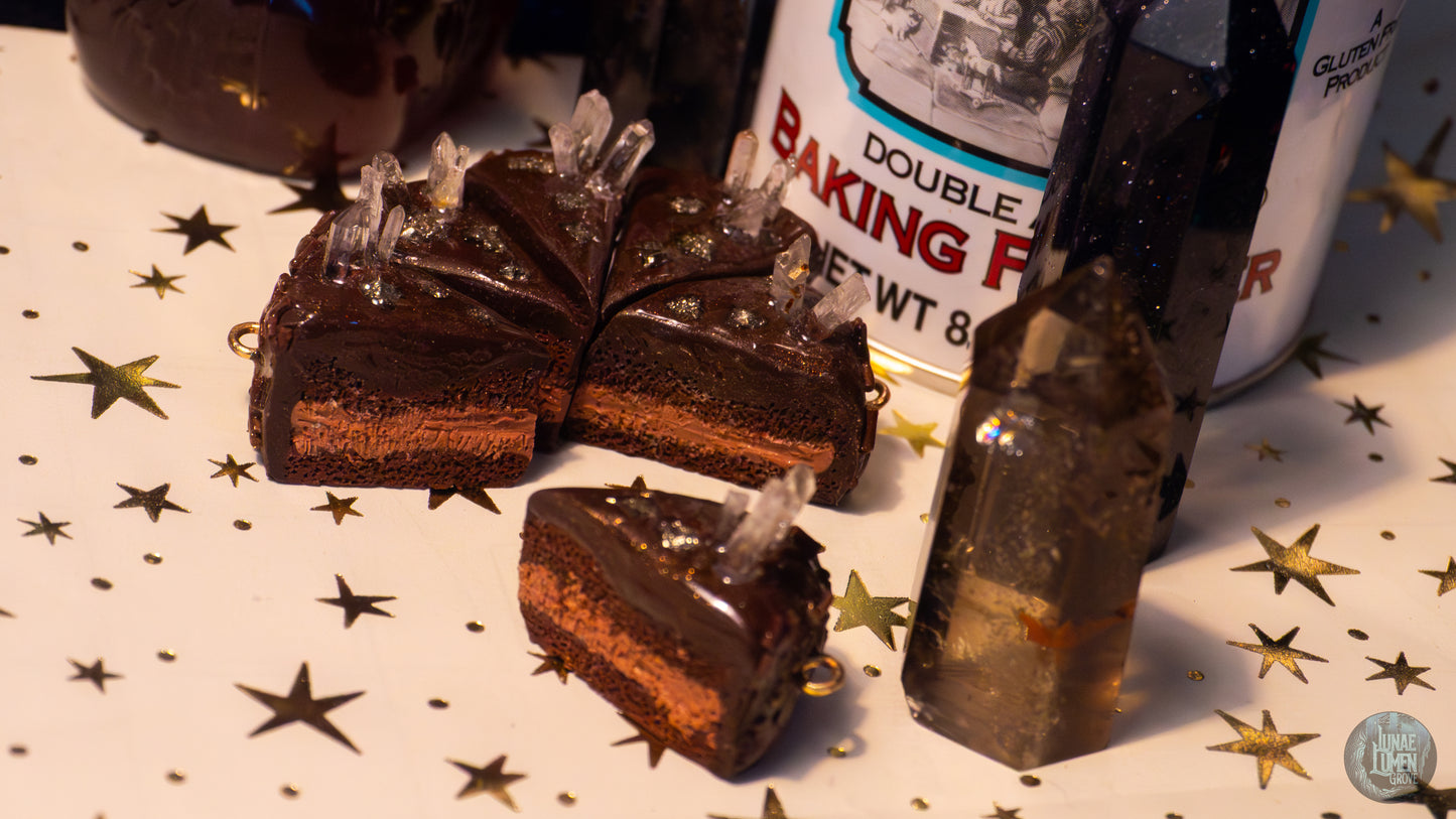 Chocolate Cake Crystal Charms