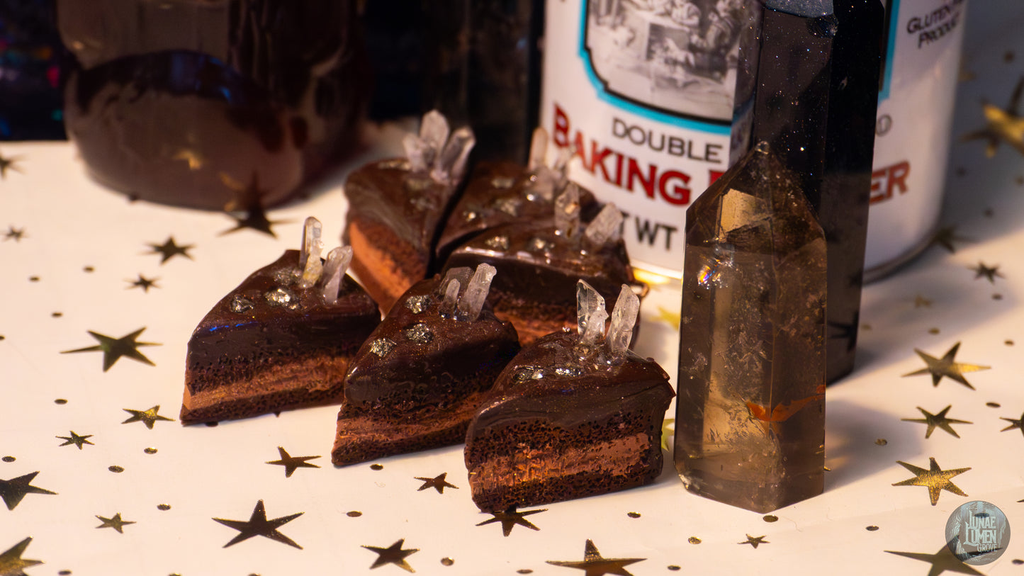 Chocolate Cake Crystal Charms