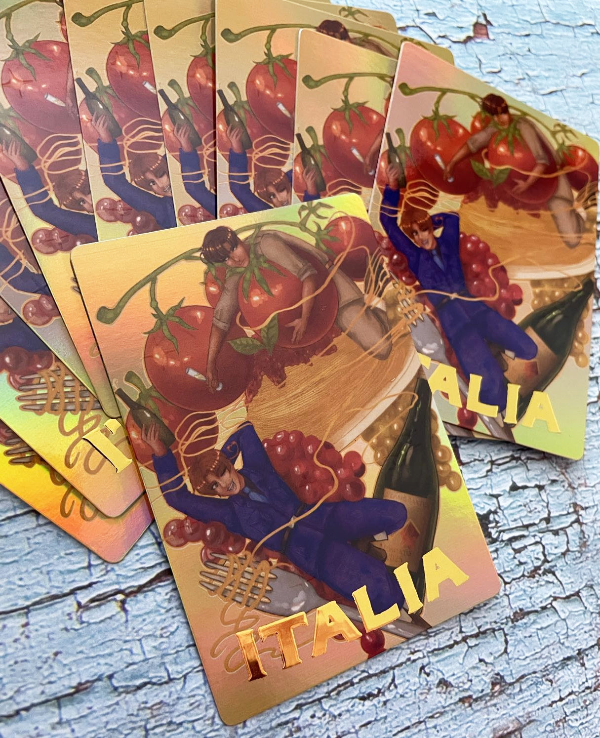 Italy Brothers Holographic Trading Card