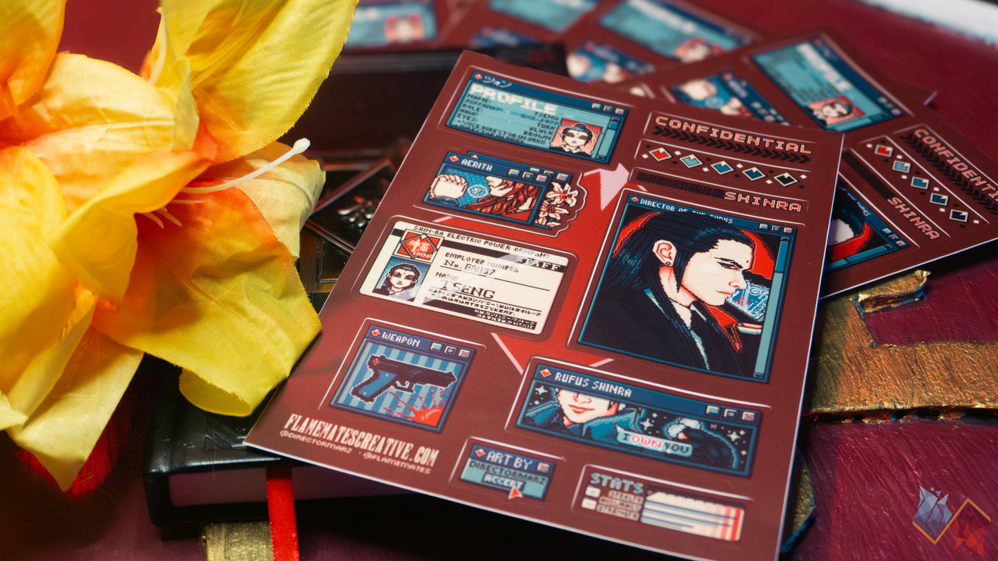 Pixel Tseng Pop Up Sticker Sheet