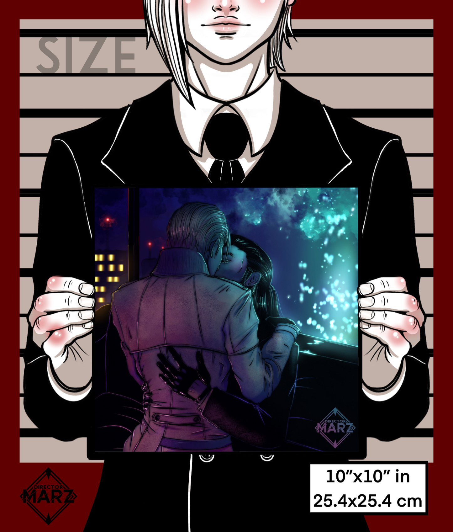 Tseng and Rufus Late Night Kiss Print