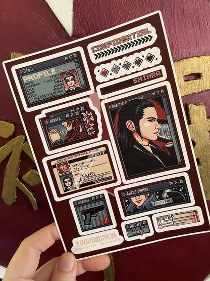 Tseng Pixel Pop Up Sticker Sheet