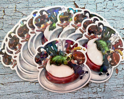 Italy Brothers 3x3 Holographic Sticker