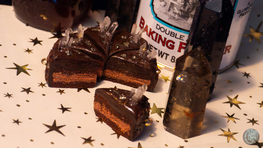Chocolate Cake Crystal Charms