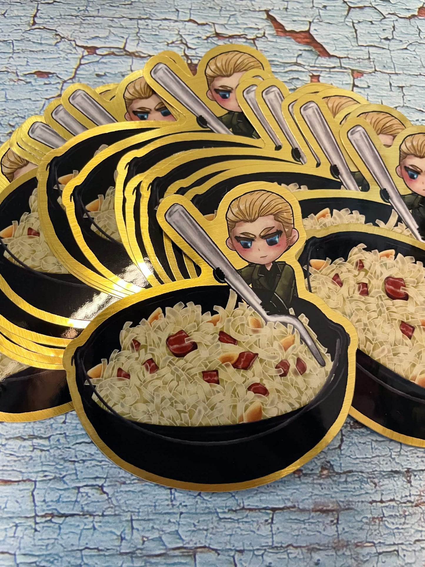 Germany 3x3 Golden Metallic Sticker