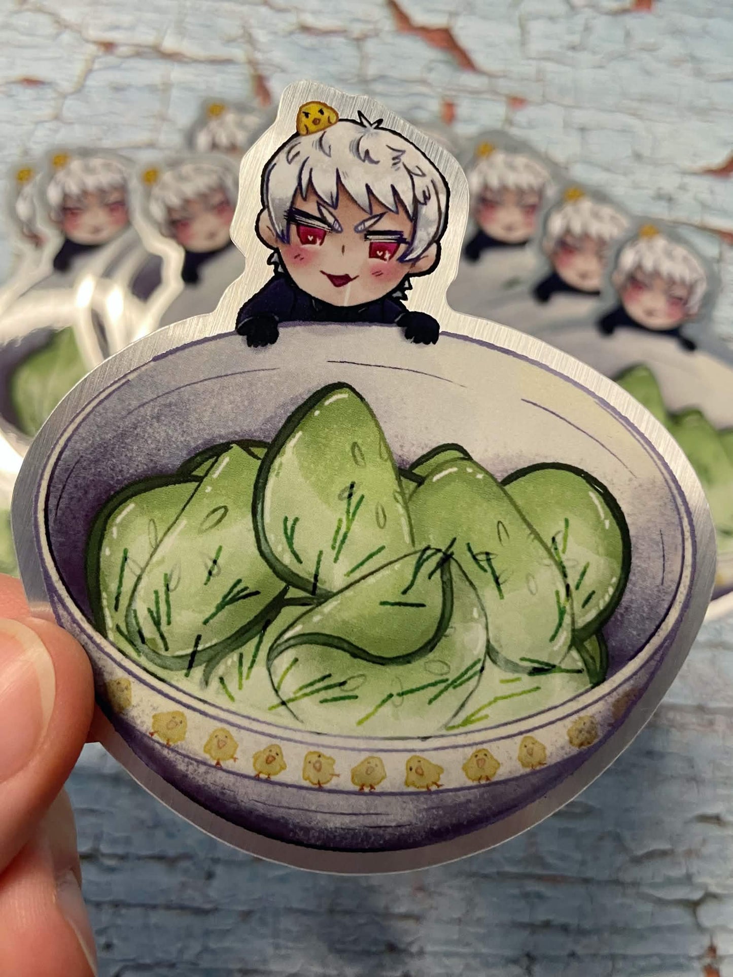Prussia 3x3 Silver Metallic Sticker