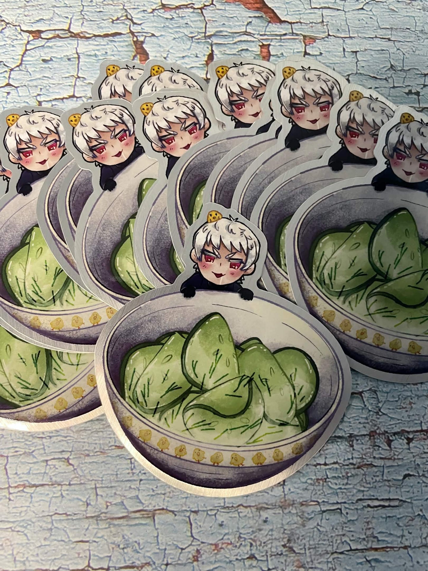 Prussia 3x3 Silver Metallic Sticker