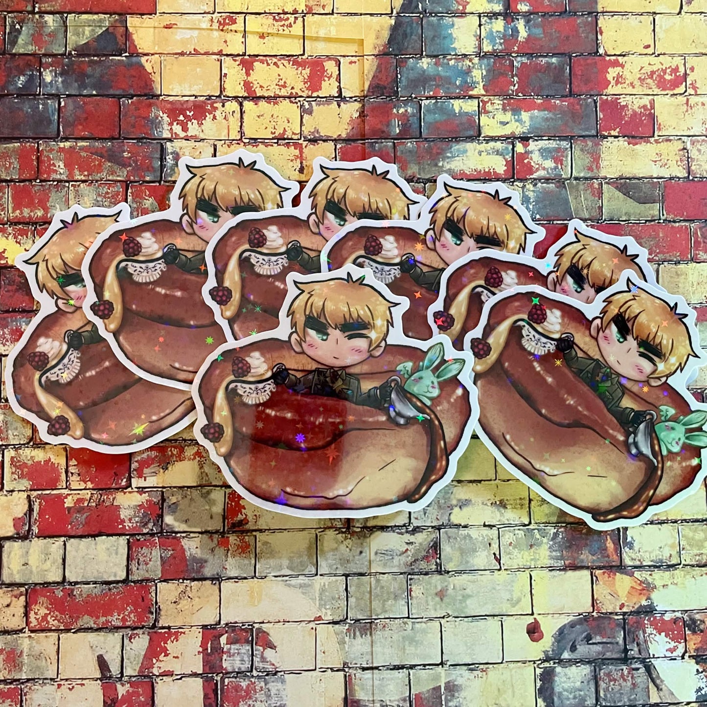 England 3x3 Holographic Sticker