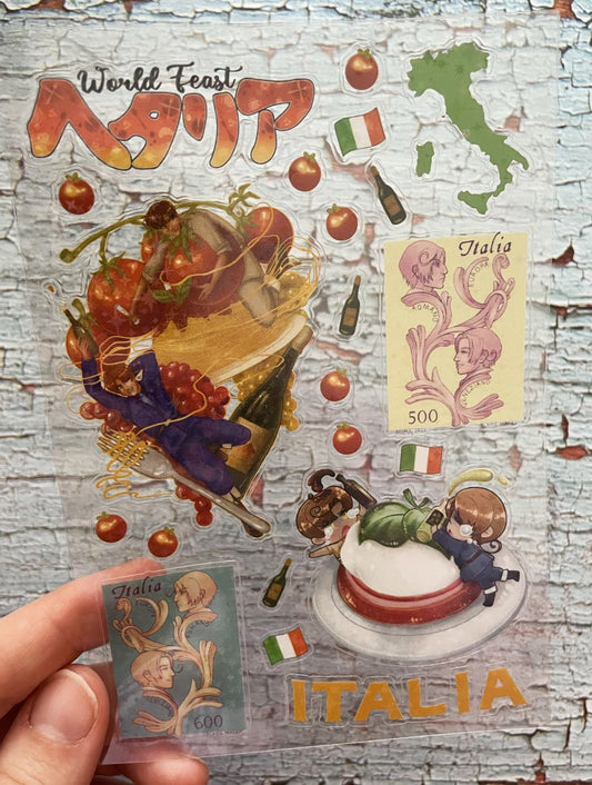 Italy Brothers 4x6 Sparkly Sticker Sheets