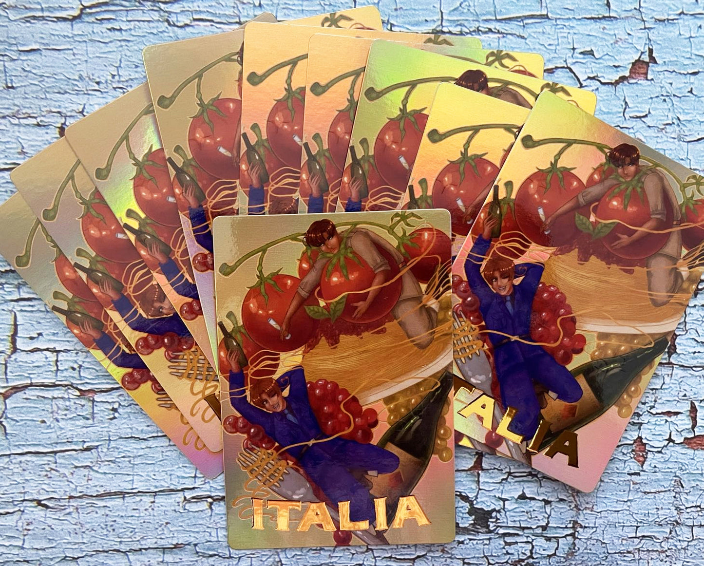 Italy Brothers Holographic Trading Card