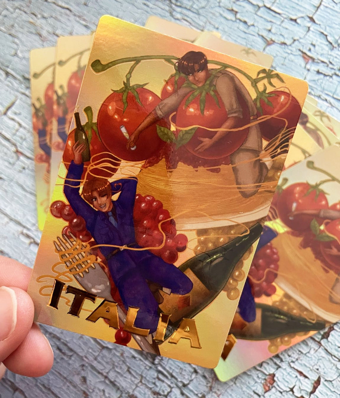 Italy Brothers Holographic Trading Card